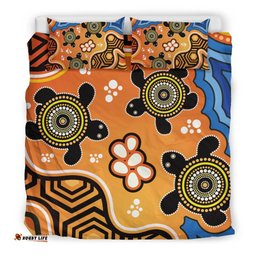 Aboriginal Bedding Set Indigenous Art Patterns Ver04