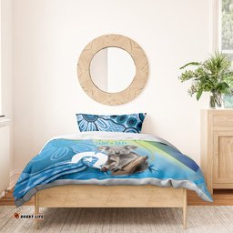 Vivid Minimal Koala NAIDOC 2024 Bedding Set Aboriginal Art Style