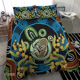 Baby in the Womb Bedding Set Aboriginal Art Style