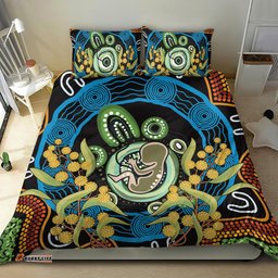Baby in the Womb Bedding Set Aboriginal Art Style