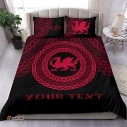 Wales Celtic Personalised Bedding Set Celtic Pride