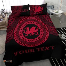 Wales Celtic Personalised Bedding Set Celtic Pride