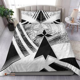 Brittany Celtic Bedding Set Bretagne Stoat Ermine Grunge Style