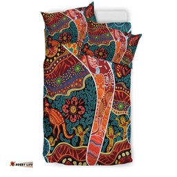 Aboriginal Boomerang Bedding Set Indigenous