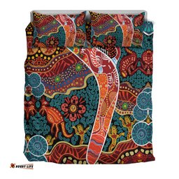 Aboriginal Boomerang Bedding Set Indigenous