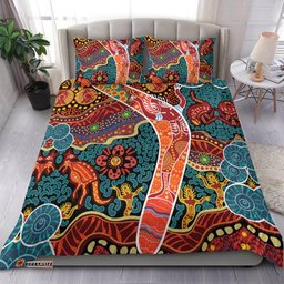 Aboriginal Boomerang Bedding Set Indigenous