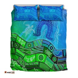 Aboriginal Torres Strait Islands Bedding Set Towards The Light