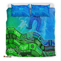 Aboriginal Torres Strait Islands Bedding Set Towards The Light