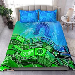 Aboriginal Torres Strait Islands Bedding Set Towards The Light