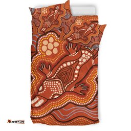 Australia Aboriginal Bedding Set Indigenous Platypus Ver 7