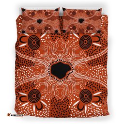 Australia Aboriginal Bedding Set Aboriginal Dot Art Painting Ver8