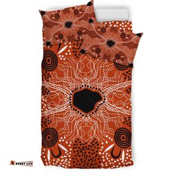 Australia Aboriginal Bedding Set Aboriginal Dot Art Painting Ver8