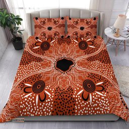 Australia Aboriginal Bedding Set Aboriginal Dot Art Painting Ver8