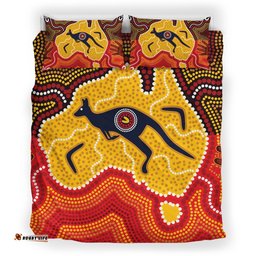 Australia Aboriginal Bedding Set Indigenous Kangaroo