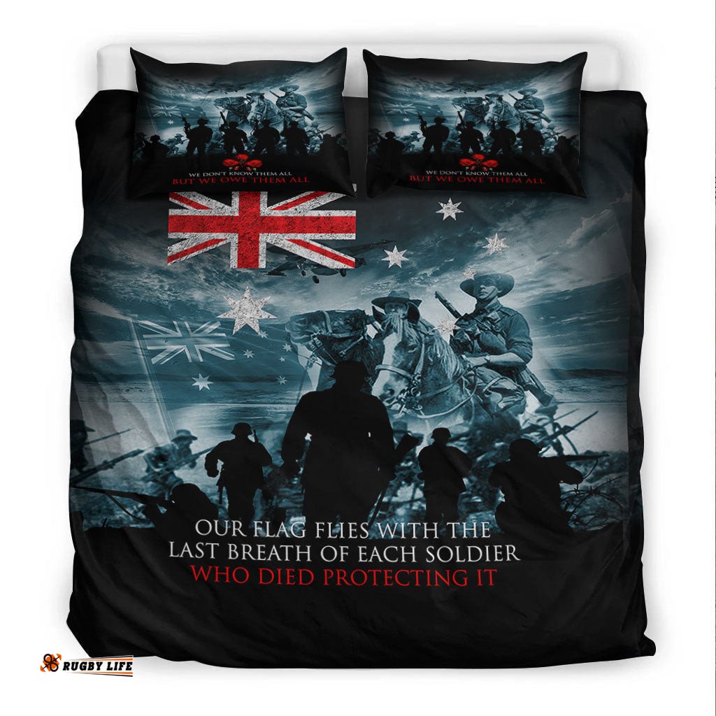 Australia ANZAC Day Soldier Remembrance Bedding Set