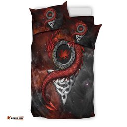 Wales Celtic Bedding Set Dragon With Celtic