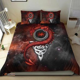 Wales Celtic Bedding Set Dragon With Celtic