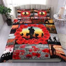 ANZAC Day Lest We Forget Banner Bedding Set