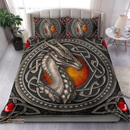 Celtic Dragon With Celtic Knot Bedding Set