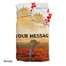Custom ANZAC Day 2021 Bedding Set We Will Remember Them