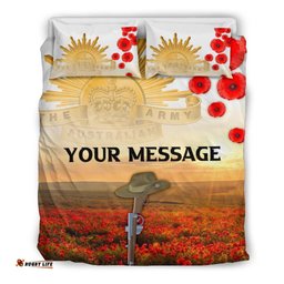Custom ANZAC Day 2021 Bedding Set We Will Remember Them