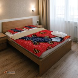 Australia Aboriginal Bedding Set Indigenous Platypus Ver 6