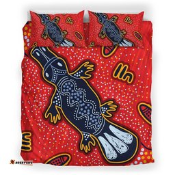 Australia Aboriginal Bedding Set Indigenous Platypus Ver 6