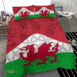 Wales Celtic Bedding Set Cymru combined Daffodil
