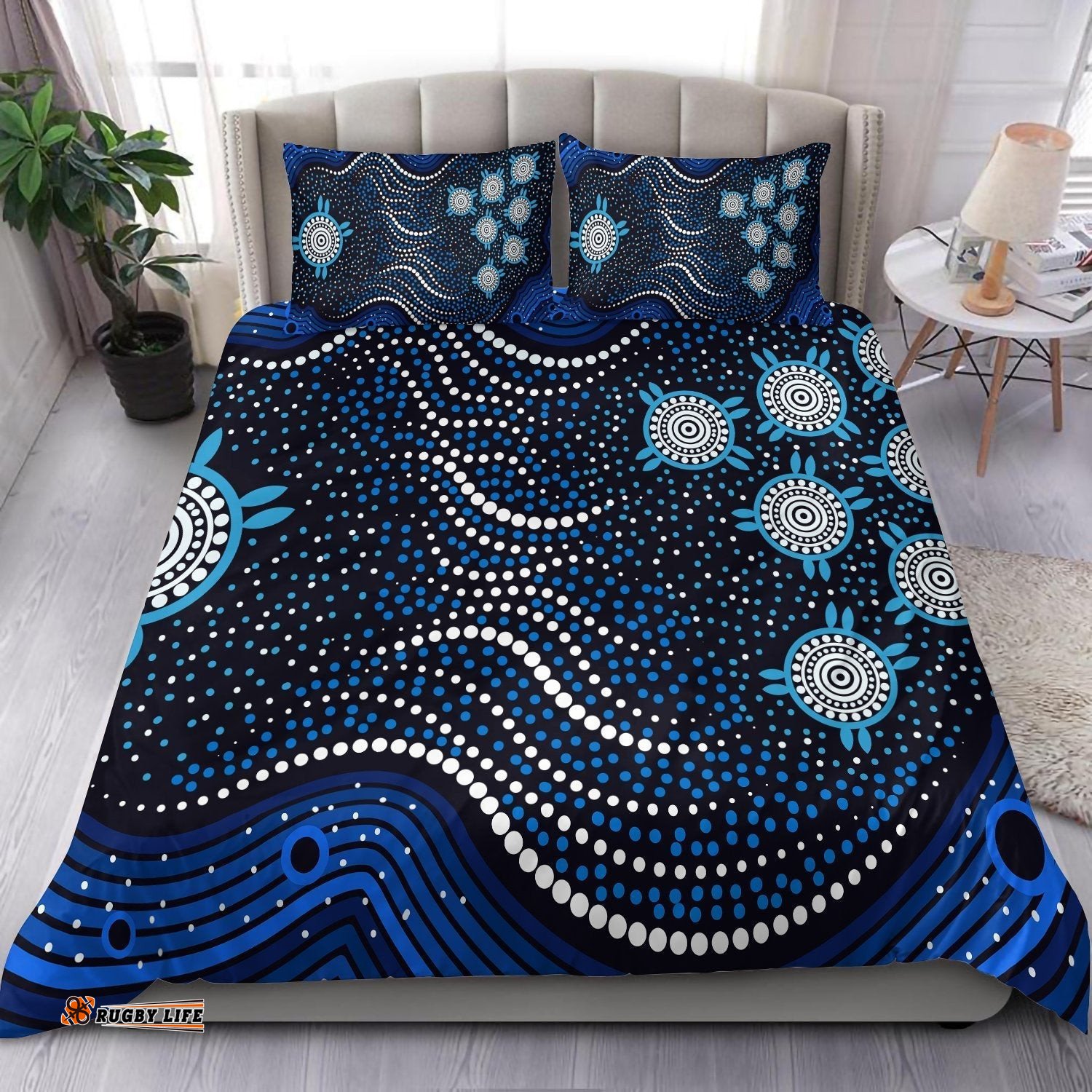 Australia Aboriginal Bedding Set Aboriginal Dot Art Painting Ver5