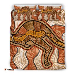 Aboriginal Bedding Set Indigenous Kangaroo Vintage Stye