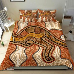 Aboriginal Bedding Set Indigenous Kangaroo Vintage Stye