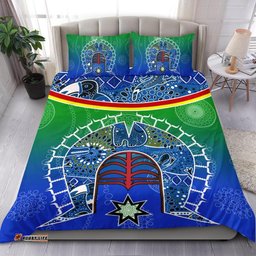 Bedding Set Torres Strait Symbol With Aboriginal Patterns