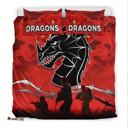 Dragons ANZAC 2022 Bedding Set Lest We Forget