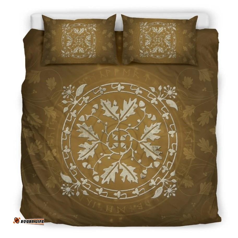 Celtic Bedding Set Ireland Oak Leaf Duvet Cover