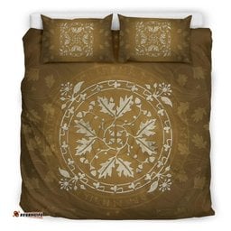 Celtic Bedding Set Ireland Oak Leaf Duvet Cover