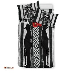 Magpies ANZAC Day Bedding Set Indigenous Art