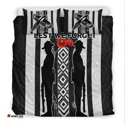 Magpies ANZAC Day Bedding Set Indigenous Art