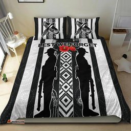 Magpies ANZAC Day Bedding Set Indigenous Art