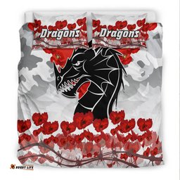 Dragons ANZAC 2022 Bedding Set We Will Remember Them