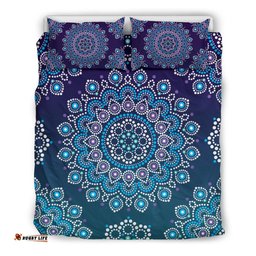 Aboriginal Bedding Sets, Mandala Art Circle Dot Painting Ver01