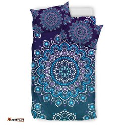 Aboriginal Bedding Sets, Mandala Art Circle Dot Painting Ver01