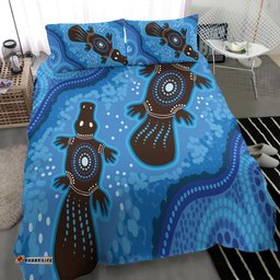 Australia Aboriginal Bedding Set Indigenous Platypus Ver 8