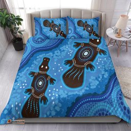 Australia Aboriginal Bedding Set Indigenous Platypus Ver 8