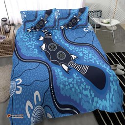 Australia Aboriginal Bedding Set Indigenous Platypus Ver 13