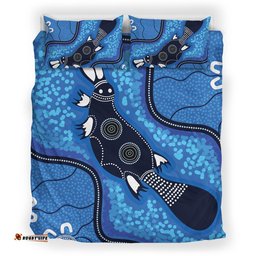 Australia Aboriginal Bedding Set Indigenous Platypus Ver 13