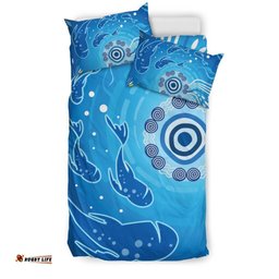 Aboriginal Bedding Set, Indigenous Ocean Fishing