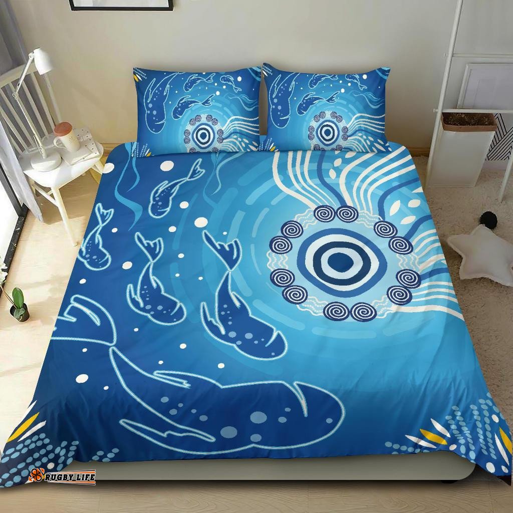 Aboriginal Bedding Set, Indigenous Ocean Fishing
