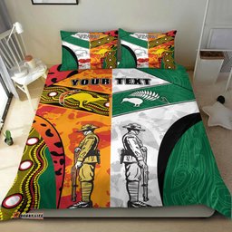 Custom ANZAC Day Australia New Zealand Mix Bedding Set