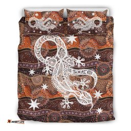 Aboriginal Bedding Sets, Lizard Dot Painting Circle Patterns