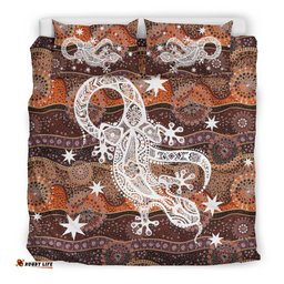 Aboriginal Bedding Sets, Lizard Dot Painting Circle Patterns